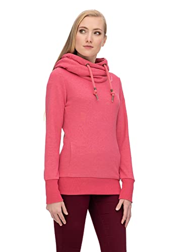 Ragwear GRIPY Bold Damen Frauen Kapuzenjacke,Zip Hoodie,Sweatjacke,Stehkragen,Seitentaschen,Rosa,M von Ragwear