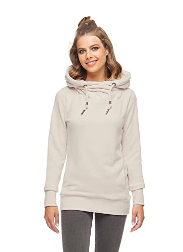 Ragwear GRIPY Bold Damen Frauen Kapuzenpulli,Kapuzenpullover,Hoodie,Stehkragen,warm,Seitentaschen,Blau,L von Ragwear