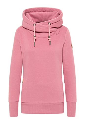 Ragwear GRIPY Bold Damen Frauen Kapuzenpulli,Kapuzenpullover,Hoodie,Stehkragen,warm,Seitentaschen,Rosa,S von Ragwear