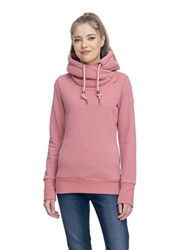 Ragwear GRIPY Bold Damen Frauen Kapuzenpulli,Kapuzenpullover,Hoodie,Stehkragen,warm,Seitentaschen,Rosa,XS von Ragwear