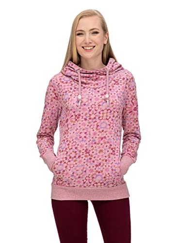 Ragwear GRIPY Light Mosaic Damen Frauen Kapuzenjacke,Zip Hoodie,Sweatjacke,Stehkragen,Seitentaschen,Rosa,S von Ragwear