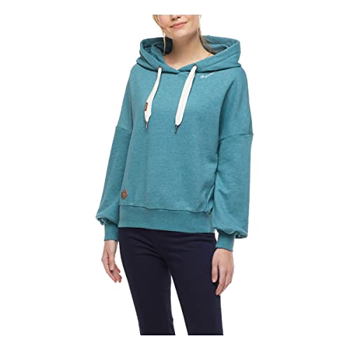 Ragwear HODBY Damen Frauen Kapuzenpulli,Kapuzenpullover,Hoodie,Pullover mit Kapuze,Regular Fit,Blau,S von Ragwear