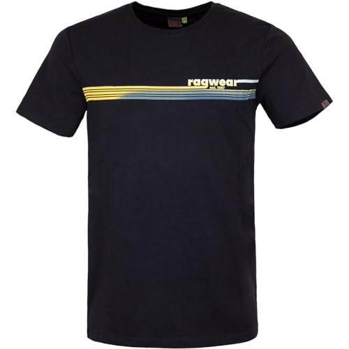 Ragwear Hake Organic T-Shirt Herren (Black) (DE/NL/SE/PL, Alphanumerisch, L, Regular, Regular, Black) von Ragwear