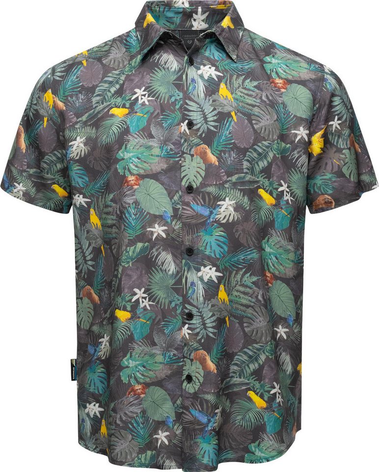 Ragwear Hawaiihemd Omerro Sommerliches Herren Hemd mit hawaiianischem Print von Ragwear