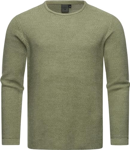 Ragwear Herren Basic Strickpullover Sweatshirt mit Rundhalsausschnit Knitson YOUMODO Olive Gr. XL von Ragwear