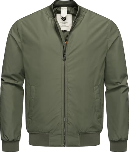 Ragwear Herren Bomberjacke Blousonjacke mit Rippbündchen Quadio YOUMODO Dark Olive Gr. L von Ragwear