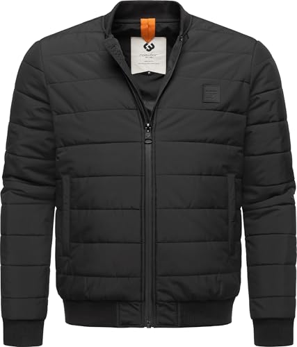 Ragwear Herren Bomberjacke Übergangsjacke leichte wasserdichte Sommerjacke kurz Boomber YOUMODO Black Gr. 3XL von Ragwear