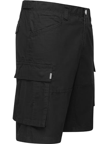 Ragwear Herren Kurze Hose Cargo-Shorts Stoffhose mit großen Taschen Merly YOUMODO Black Gr. 33 von Ragwear