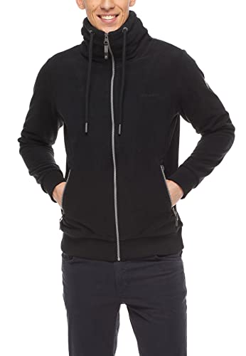 Ragwear Herren Sweatjacke JUCAY Fleece 2122-30017 Black 1010 Schwarz, Größe:M von Ragwear