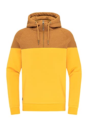 Ragwear Herren Sweatshirt 'DEAAN', Kapuze Kordel mit Reißverschluss, Sportlich und lässig, Weich, Gerade Schnitt, Rippstrickbündchen (DE/NL/SE/PL, Alphanumerisch, XXL, Regular, Regular, Cinnamon) von Ragwear