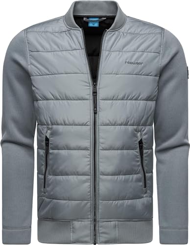 Ragwear Herren Übergangsjacke leichte Steppjacke kurz mit Rippstrick-Ärmeln Hallmar Grey Gr. XL Ragwear Herren Übergangsjacke leichte Steppjacke kurz mit Rippstrick-Ärmeln Hallmar Grey Gr. XL von Ragwear