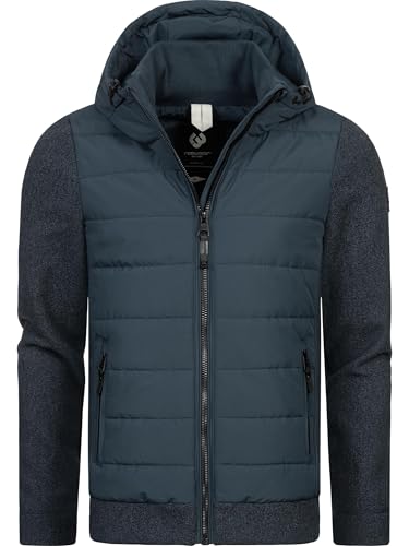 Ragwear Herren Übergangsjacke leichte Steppjacke kurz mit weichen Ärmeln und Kapuze Doryan Mel YOUMODO Night Blue Gr. XL von Ragwear