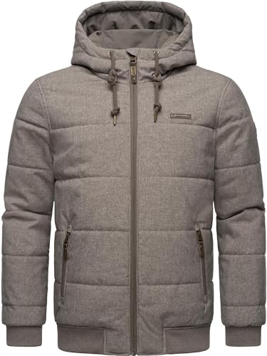 Ragwear Herren Winterjacke Steppjacke warm mit Kapuze Tuuri Mocca Gr. L von Ragwear