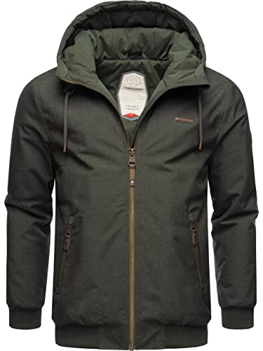 Ragwear Herren Winterjacke mit Kapuze Stewie Dark Olive22 Gr. L von Ragwear