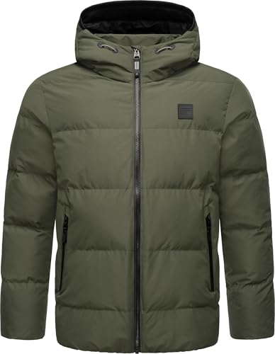 Ragwear Herren Winterjacke mit Kapuze warme Steppjacke wasserdicht und atmungsaktiv Norg YOUMODO Dark Olive Gr. M von Ragwear