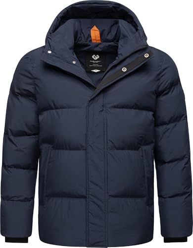 Ragwear Herren Winterjacke warme Steppjacke wasserdicht mit Verstellbarer Kapuze Walby YOUMODO Navy Gr. L von Ragwear