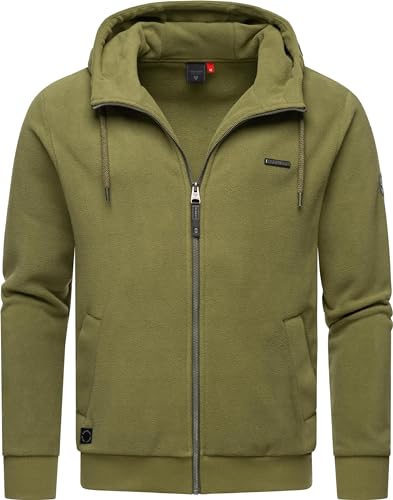 Ragwear Herren Zip-Hoodie Fleecejacke Kapuzenjacke Natte Zip Fleece Olive Gr. L von Ragwear