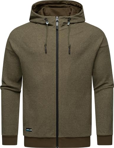 Ragwear Herren Zip-Hoodie Sweatjacke Kapuzenjacke mit verstellbarer Kapuze Dreyner YOUMODO Olive Gr. XL von Ragwear