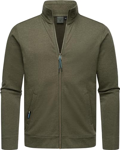 Ragwear Herren Zip-Jacke Sweatjacke Cardigan Stehkragen Miet Dark Olive Gr. XXL von Ragwear