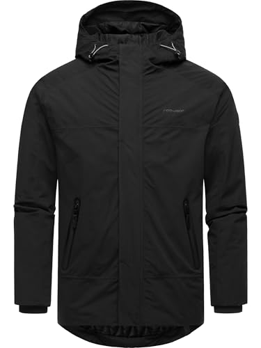 Ragwear Herren warme Kurze Winterjacke wasserdicht und atmungsaktiv mit Kapuze Hatar Black24 Gr. XL Ragwear Herren warme Kurze Winterjacke wasserdicht und atmungsaktiv mit Kapuze Hatar Black24 Gr. XL von Ragwear