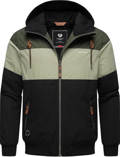 Ragwear Herren warme Kurze Winterjacke wasserdicht und atmungsaktiv mit Kapuze Jayce YOUMODO Black Gr. S von Ragwear