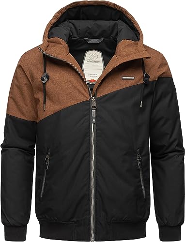 Ragwear Herren warme Winterjacke kurz mit Verstellbarer Kapuze Wings Ginger23 Gr. L von Ragwear