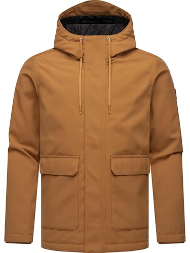 Ragwear Herren warme wasserdichte Winterjacke kurz mit Kapuze Mr Them YOUMODO Brown Sugar Gr. XXL von Ragwear