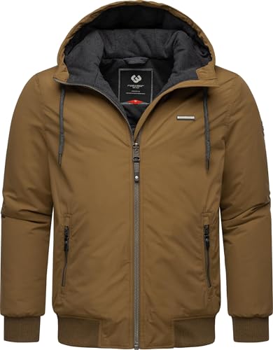 Ragwear Herren warme wasserdichte und atmungsaktive Winterjacke kurz mit Verstellbarer Kapuze Maddy Brown Sugar24 Gr. XL von Ragwear