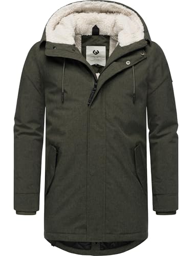 Ragwear Herren warme wasserdichte und atmungsaktive Winterjacke lang Mr Smithem YOUMODO Dark Olive25 Gr. XL von Ragwear