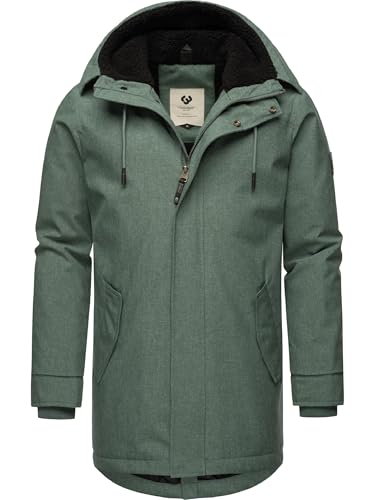 Ragwear Herren warme wasserdichte und atmungsaktive Winterjacke lang Mr Smithem YOUMODO Dusty Green Gr. XXL von Ragwear