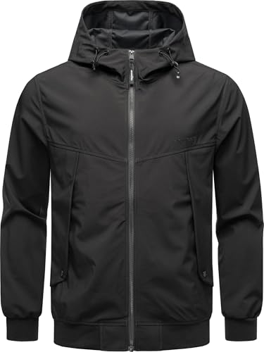 Ragwear Herren wasserdichte und atmungsaktive leichte Übergangsjacke Kurze Sommerjacke mit Kapuze Tyller Bonded YOUMODO Black Gr. L Ragwear Herren wasserdichte und atmungsaktive leichte Übergangsjacke Kurze Sommerjacke mit Kapuze Tyller Bonded YOUMODO Black Gr. L von Ragwear