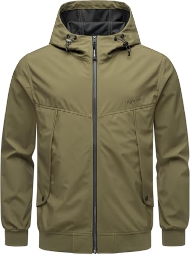 Ragwear Herren wasserdichte und atmungsaktive leichte Übergangsjacke Kurze Sommerjacke mit Kapuze Tyller Bonded YOUMODO Dark Olive Gr. L Ragwear Herren wasserdichte und atmungsaktive leichte Übergangsjacke Kurze Sommerjacke mit Kapuze Tyller Bonded YOUMODO Dark Olive Gr. L von Ragwear