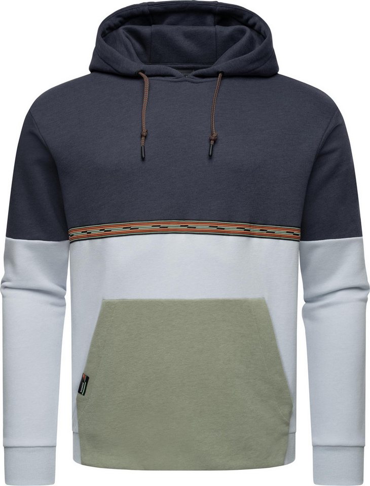 Ragwear Hoodie Blocky Hoody Sportlicher Herren Kapuzenpullover mit Blockstreifen von Ragwear