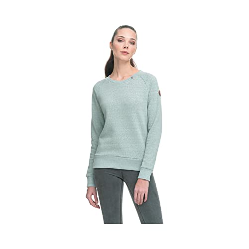 Ragwear JOHANKA Damen Frauen Sweatshirt,Pullover,Pulli,sportlicher Sweater,Hoodie,Rundausschnitt,Grün,XXL von Ragwear