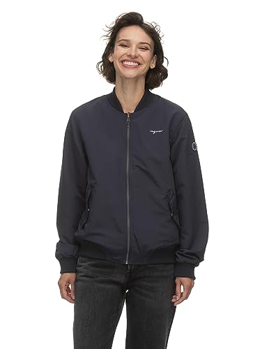 Ragwear JOOM REMAKE Damen Frauen Übergangsjacke,Jacke,Pilotenjacke,Bomberjacke,gesteppt,Blau,S von Ragwear