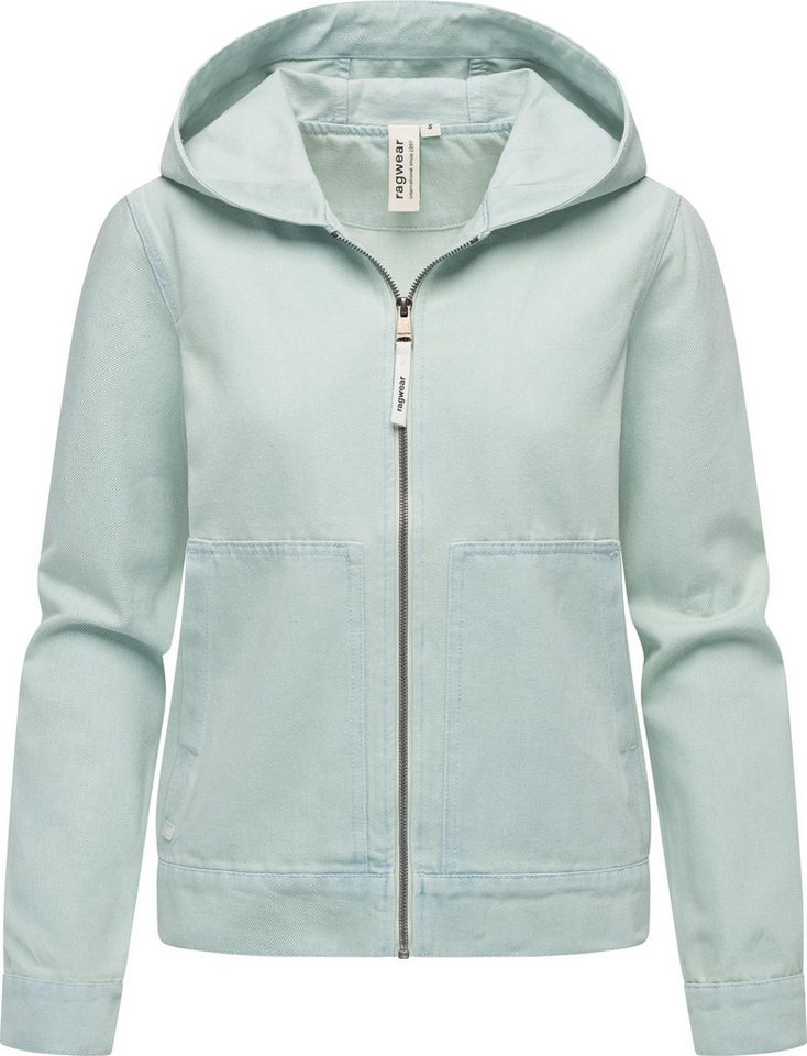 Ragwear Jeansjacke Lerris Denim Leichte Übergangsjacke in Denim-Optik mit Kapuze von Ragwear