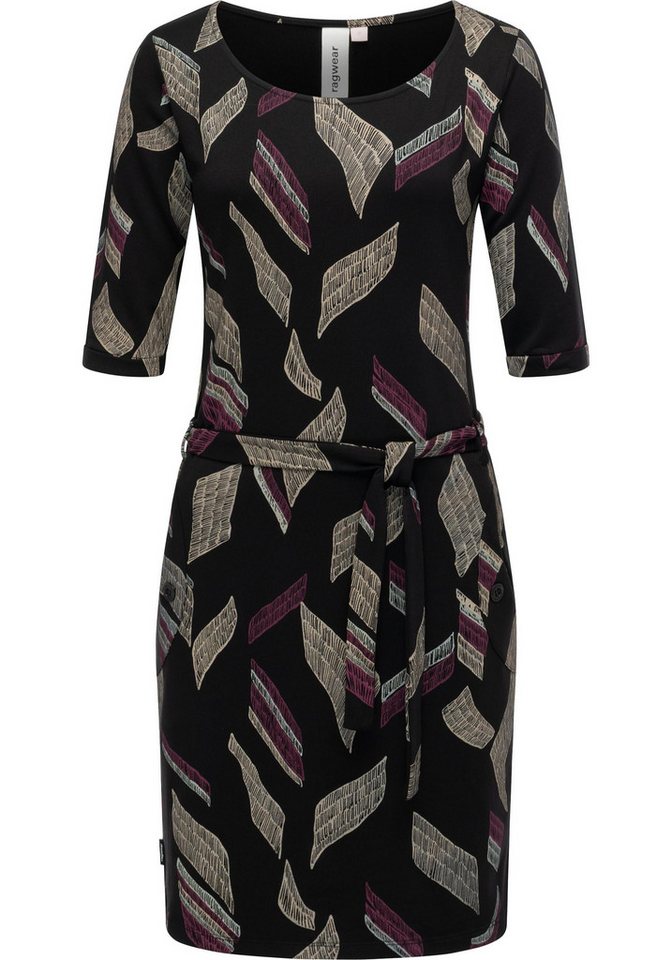 Ragwear Jerseykleid Kenisha Print Midikleid mit Taillengürtel Ragwear Jerseykleid Kenisha Print Midikleid mit Taillengürtel von Ragwear