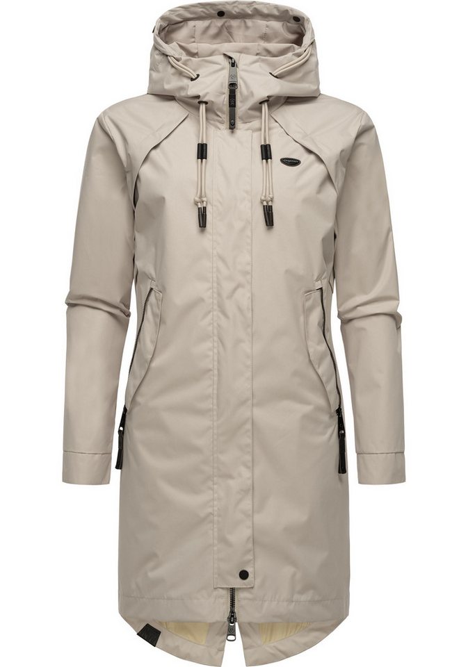 Ragwear Jerseymantel Rejany Wasserdichter Damen Parka für die Übergangszeit von Ragwear