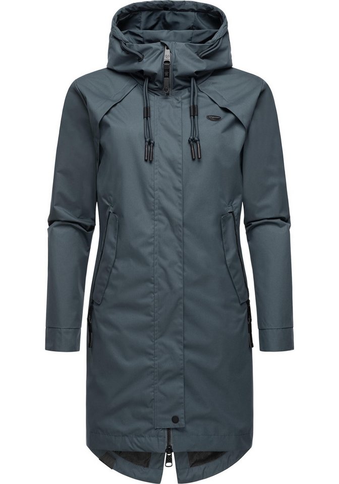 Ragwear Jerseymantel Rejany Wasserdichter Damen Parka für die Übergangszeit von Ragwear