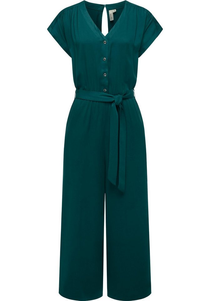 Ragwear Jumpsuit Glina Langer Damen Overall mit Bindegürtel an der Taille von Ragwear