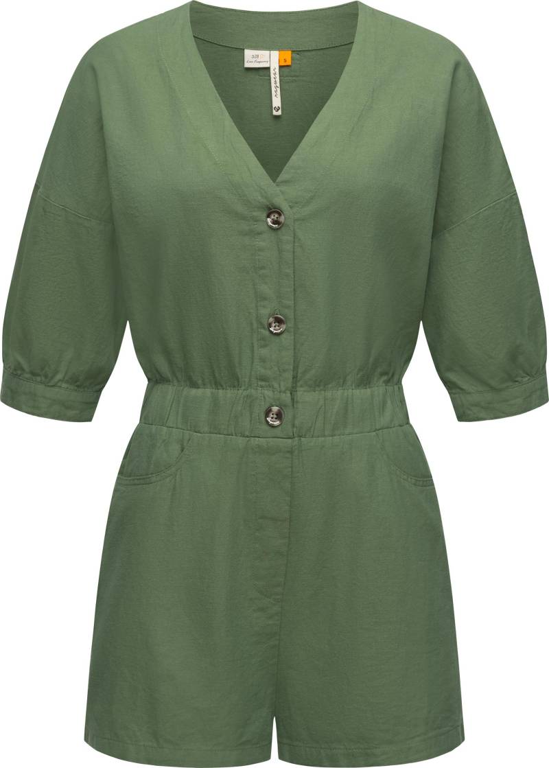 Ragwear Jumpsuit "Ipsie", schicker, kurzer Damen Overall in Military-Look von Ragwear