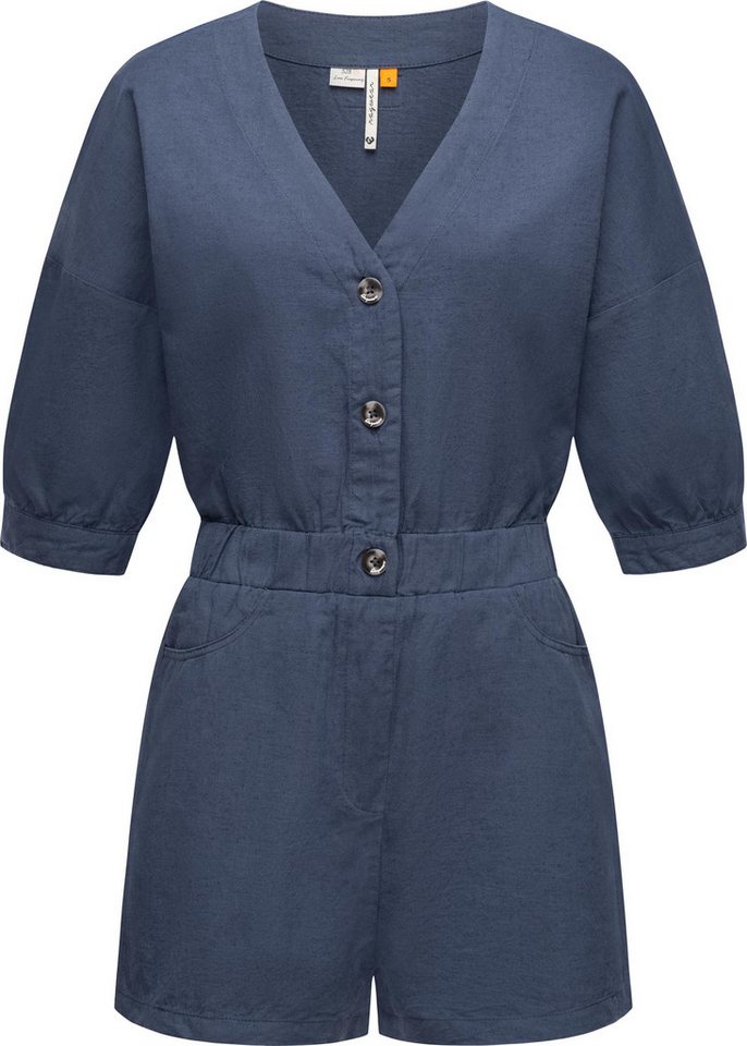 Ragwear Jumpsuit Ipsie schicker, kurzer Damen Overall in Military-Look von Ragwear