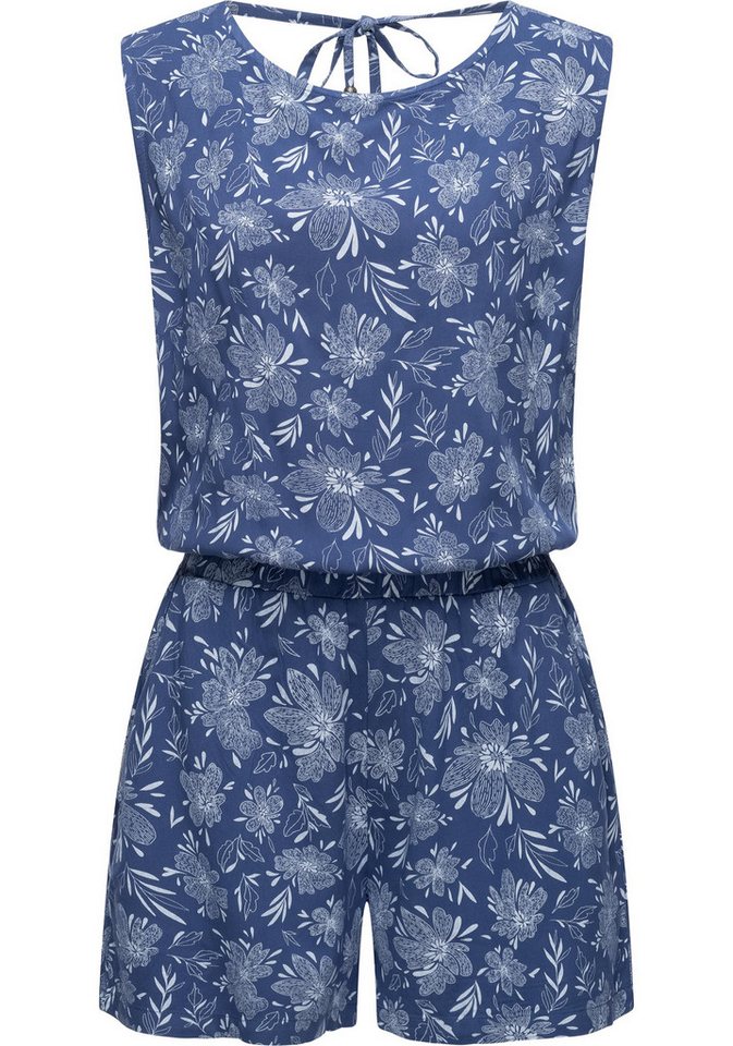 Ragwear Jumpsuit Zella schicker, kurzer Damen Overall mit floralem Print Ragwear Jumpsuit Zella schicker, kurzer Damen Overall mit floralem Print von Ragwear