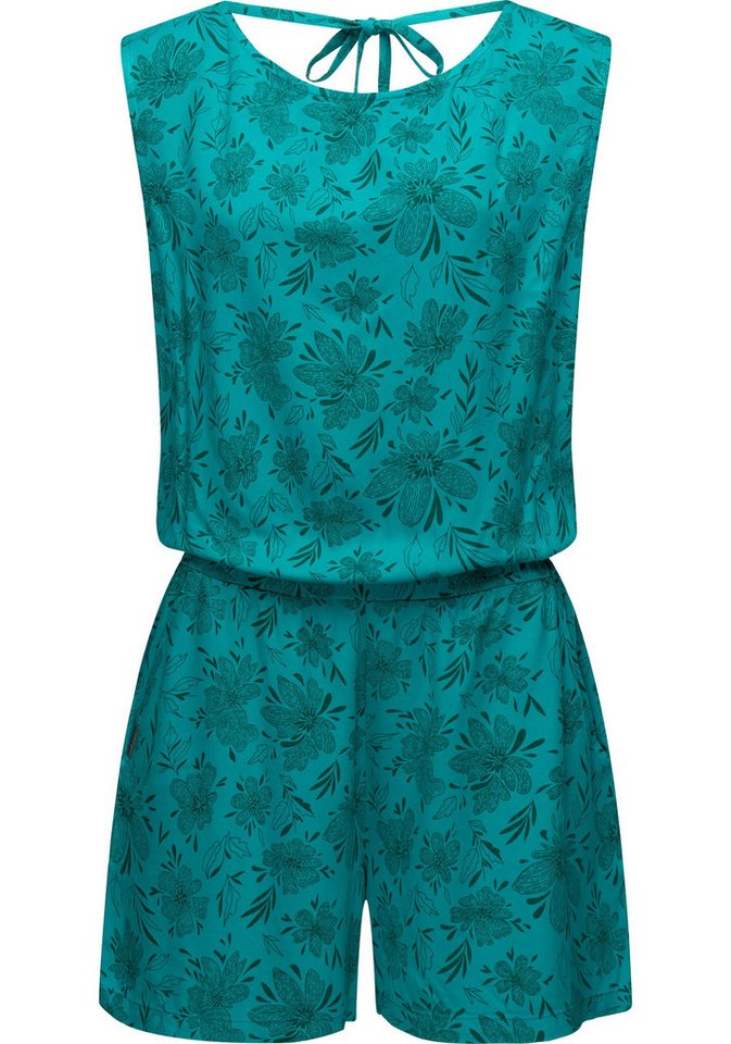 Ragwear Jumpsuit Zella schicker, kurzer Damen Overall mit floralem Print von Ragwear