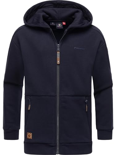 Ragwear Jungen Jacke Sweatjacke Kapuzenjacke Juray Zip Navy Gr. 158 von Ragwear