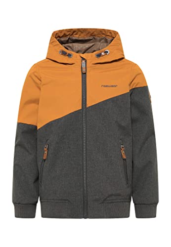 Ragwear Jungen Jacke Übergangsjacke Jowell Blouson Anorak Freizeitjacke mit Blockstreifen wasserabweisend (DE/NL/SE/PL, Numerisch, 128, Regular, Cinnamon) von Ragwear