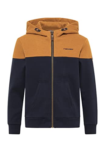 Ragwear Jungen Sweatjacke Lajda Jacke Übergangsjacke Cardigan Kinder Sweater Hoody Kapuzenpullver Baumwoll Outdoorjacke (DE/NL/SE/PL, Numerisch, 128, Regular, Cinnamon) von Ragwear