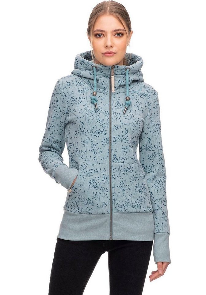 Ragwear Kapuzensweatjacke Damen Neska Flowery Zip von Ragwear