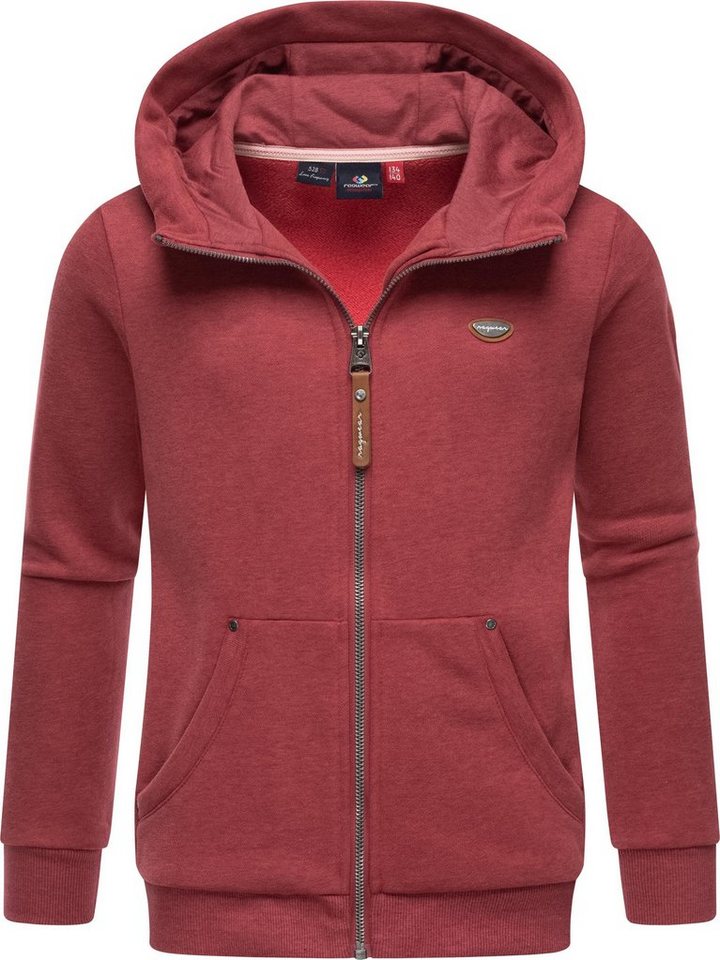 Ragwear Kapuzensweatjacke Nesie Zip stylisches Mädchen Kapuzenweste Unicolor von Ragwear