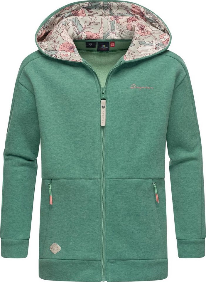 Ragwear Kapuzensweatjacke Theera Zip Stylische Mädchen Sweatjacke mit Kapuze von Ragwear